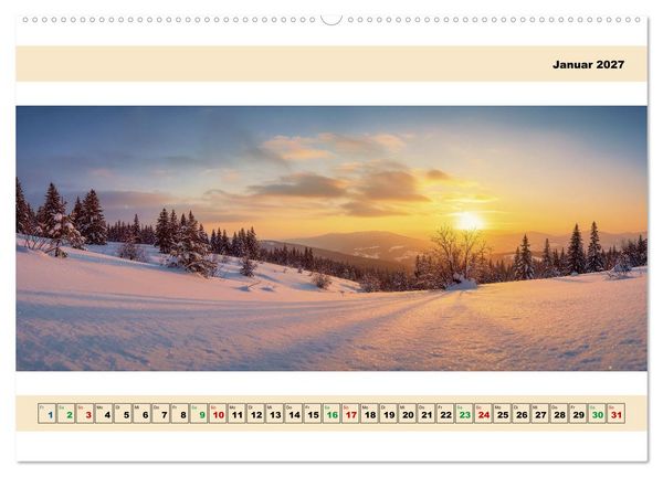 Produktbild: Landschafts - Panorama (Wandkalender 2027 DIN A2 quer), CALVENDO Monatskalender