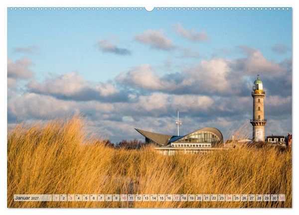 Produktbild: Hansestadt Rostock Historischer Stadtkern bis Warnem&uuml;nde (Wandkalender 2027 DIN A2 quer), CALVENDO Monatskalender