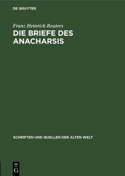 Produktbild: Die Briefe des Anacharsis