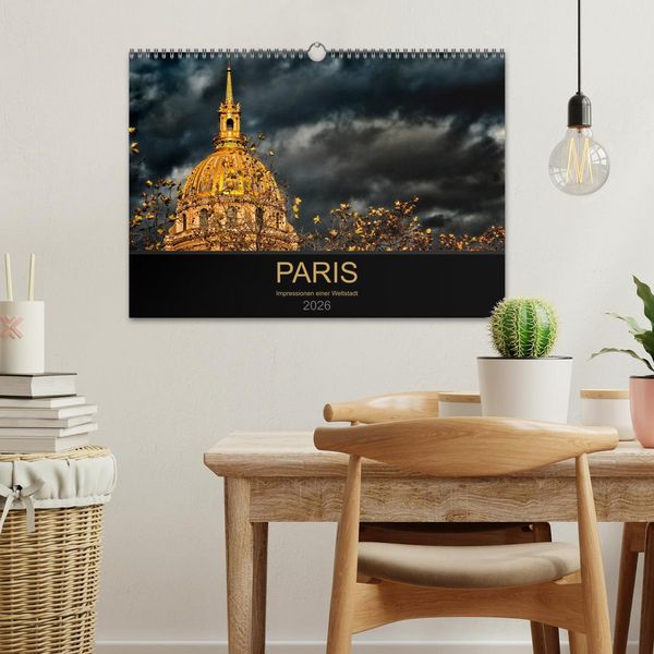 Produktbild: Paris - Impressionen einer Weltstadt (Wandkalender 2026 DIN A3 quer), CALVENDO Monatskalender