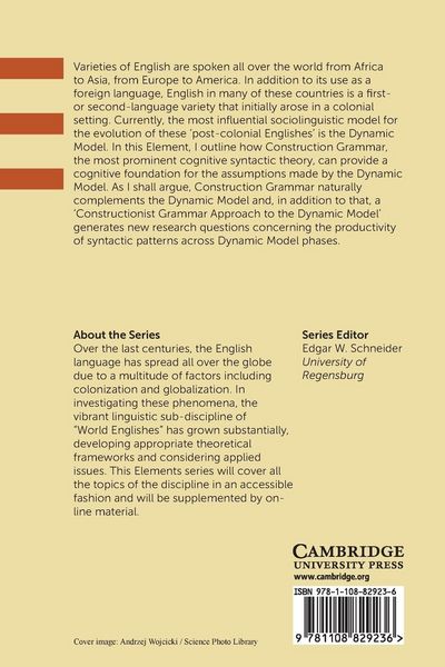 Produktbild: The Cognitive Foundation of Post-colonial Englishes