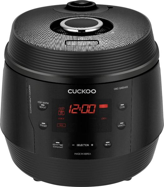 Cuckoo CMC-QAB549S Multikocher Schwarz mit Dampfgarfunktion