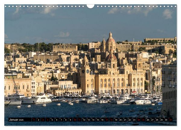 Produktbild: Valletta - Malta (Wandkalender 2026 DIN A3 quer), CALVENDO Monatskalender