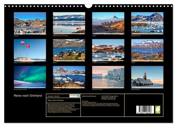 Produktbild: Reise nach Gr&ouml;nland (Wandkalender 2026 DIN A3 quer), CALVENDO Monatskalender