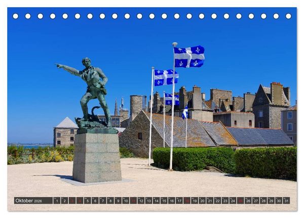 Produktbild: Saint Malo - Stadt der Korsaren (Tischkalender 2026 DIN A5 quer), CALVENDO Monatskalender