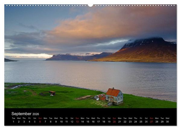 Produktbild: Iceland 2026 (High Quality Premium Wall Calendar 2026 DIN A2 landscape),CALVENDO 12 Month Wall Calendar