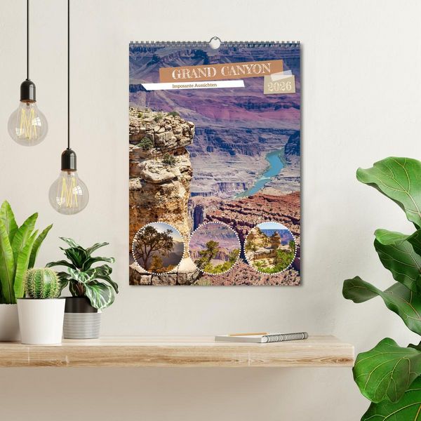 Produktbild: GRAND CANYON Imposante Aussichten (Wandkalender 2026 DIN A3 hoch), CALVENDO Monatskalender