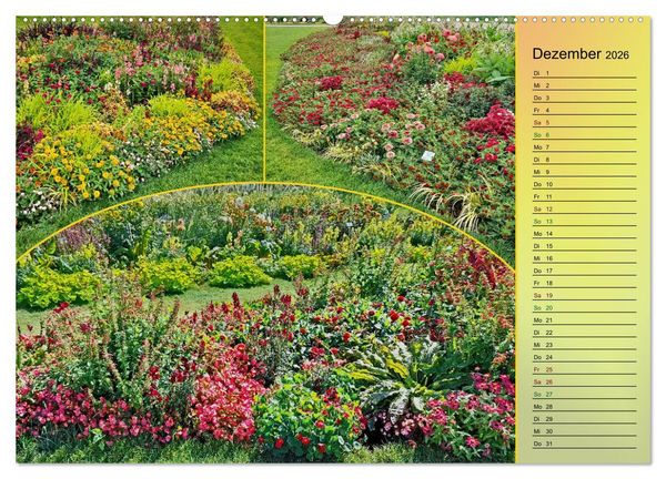 Produktbild: Bl&uuml;hende Gartenparks in Mannheim (Wandkalender 2026 DIN A2 quer), CALVENDO Monatskalender