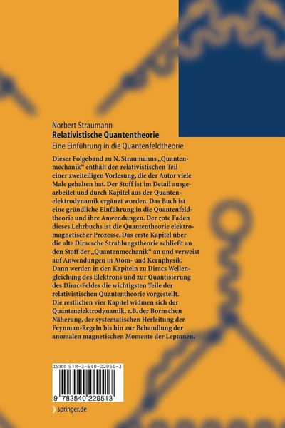 Produktbild: Relativistische Quantentheorie