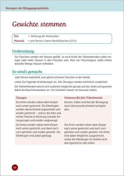 Produktbild: Bewegen mit Alltagsgegenst&auml;nden