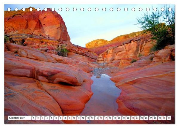 Produktbild: Naturwunder und Nationalparks der amerikanischen Westk&uuml;ste (Tischkalender 2027 DIN A5 quer), CALVENDO Monatskalender