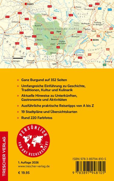 Produktbild: TRESCHER Reisef&uuml;hrer Burgund
