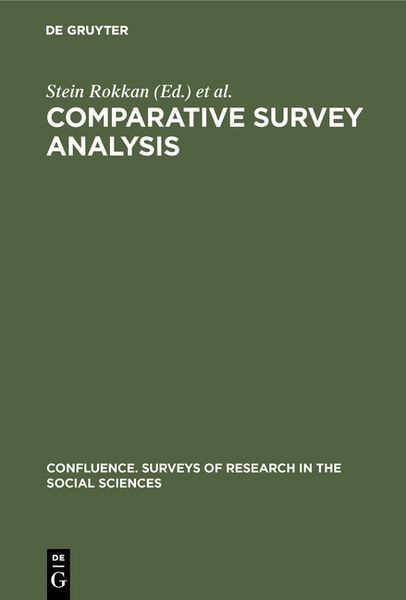 Produktbild: Comparative survey analysis