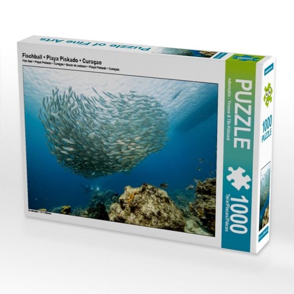 Produktbild: CALVENDO Puzzle Fischball - Playa Piskado - Cura&ccedil;ao | 1000 Teile Lege-Gr&ouml;&szlig;e 64x48cm Foto-Puzzle f&uuml;r gl&uuml;ckliche Stunden