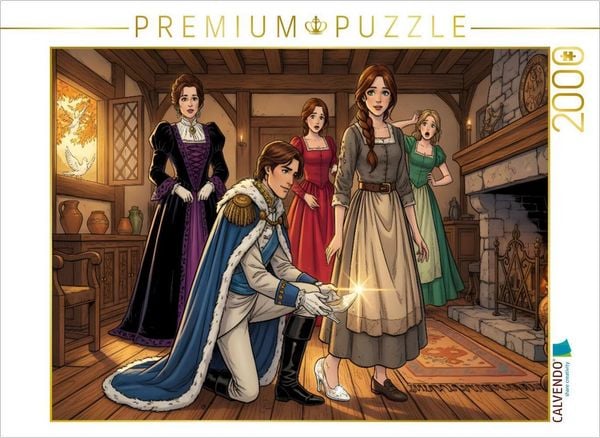 CALVENDO Puzzle Der Schuh passt nur Aschenputtel | 2000 Teile Lege-Größe 90 × 67 cm Foto-Puzzle für glückliche Stunden
