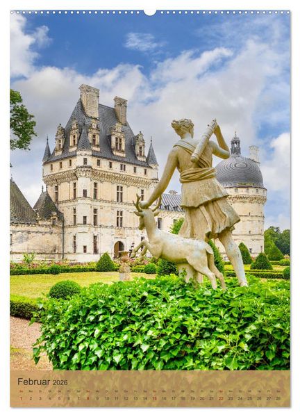 Produktbild: Die Schl&ouml;sser im Loiretal (Wandkalender 2026 DIN A2 hoch), CALVENDO Monatskalender