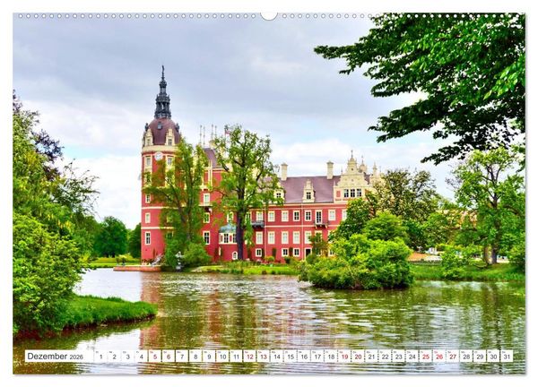 Produktbild: F&uuml;rst-P&uuml;ckler-Park und Schloss &ndash; Bad Muskau (hochwertiger Premium Wandkalender 2026 DIN A2 quer), Kunstdruck in Hochglanz