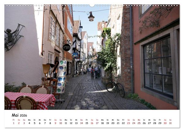 Produktbild: Bremen - Die Hansestadt an der Weser (Wandkalender 2026 DIN A2 quer), CALVENDO Monatskalender