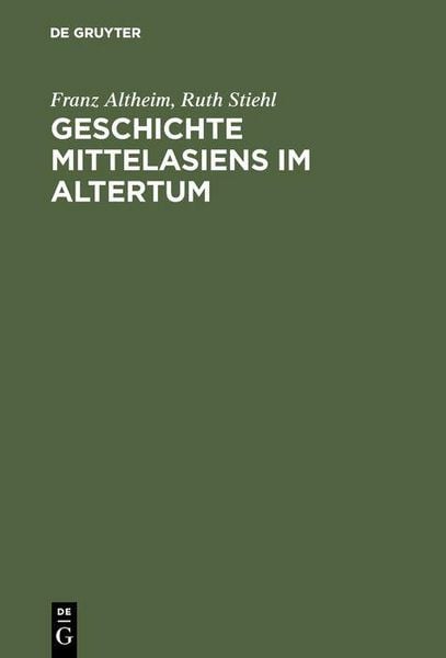 Produktbild: Geschichte Mittelasiens im Altertum