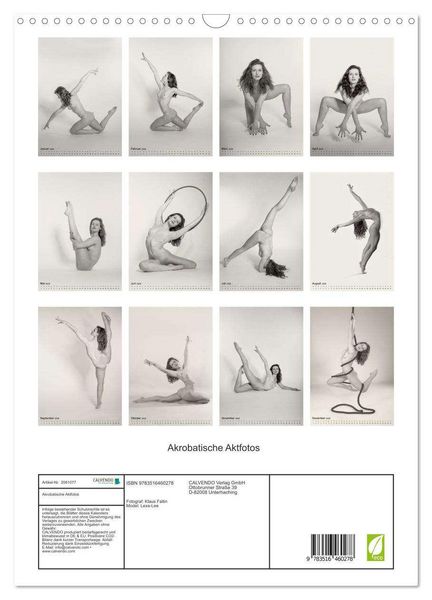 Produktbild: Akrobatische Aktfotos (Wandkalender 2026 DIN A3 hoch), CALVENDO Monatskalender