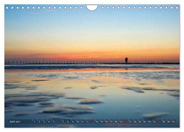 Produktbild: Nordfriesland dunkelbunt &ndash; zwischen T&ouml;nning und Sankt Peter-Ording (Wandkalender 2027 DIN A4 quer), CALVENDO Monatskalender