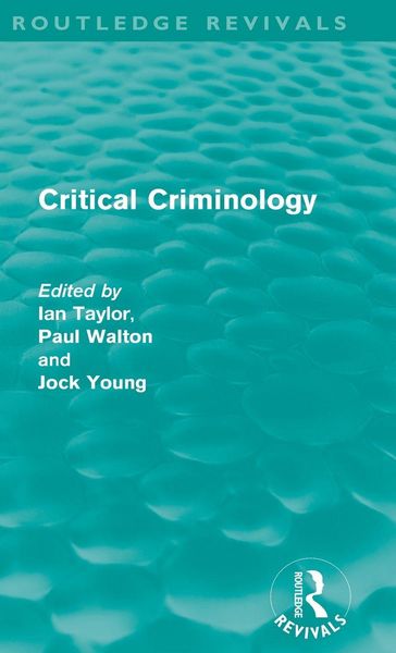Produktbild: Critical Criminology (Routledge Revivals)