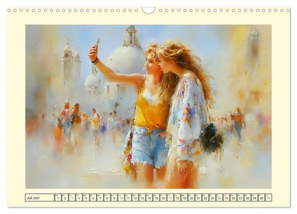 Produktbild: Urbanes Leben. Buntes Sommertreiben in der Stadt (Wandkalender 2027 DIN A3 quer), CALVENDO Monatskalender