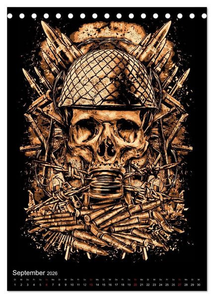 Produktbild: BLOODBOY/WAR ILLUSTRATION (Tischkalender 2026 DIN A5 hoch), CALVENDO Monatskalender