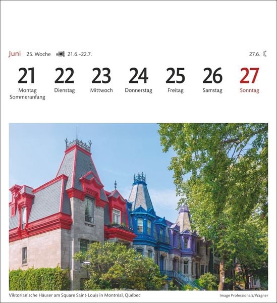 Produktbild: Kanada Sehnsuchtskalender 2027 - Wochenkalender mit 53 Postkarten