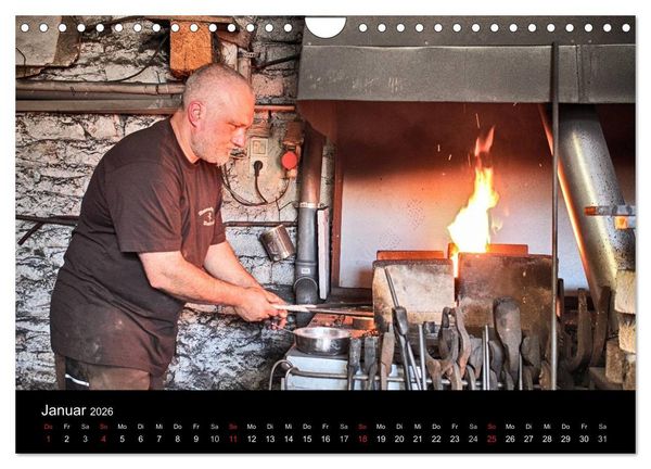Produktbild: Alte Handwerkskunst Messerschmied (Wandkalender 2026 DIN A4 quer), CALVENDO Monatskalender