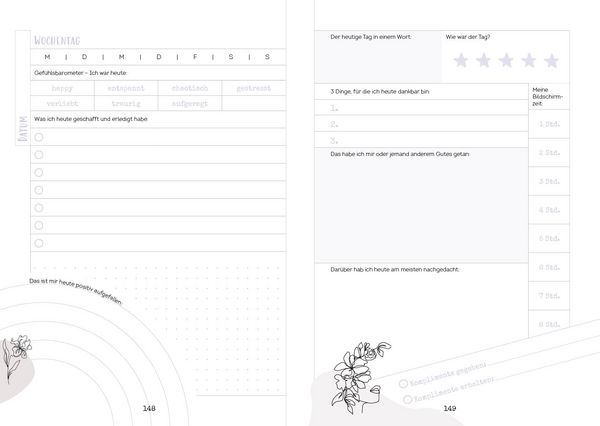 Produktbild: Happy me &ndash; Meine 10-Wochen-Tagebuch-Challenge mit Social-Media-Star Cali Kessy