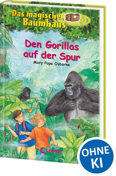 Den Gorillas auf der Spur / Das magische Baumhaus Bd. 24, Gebundene Ausgabe von Mary Pope Osborne, Loewe, 9783785553398