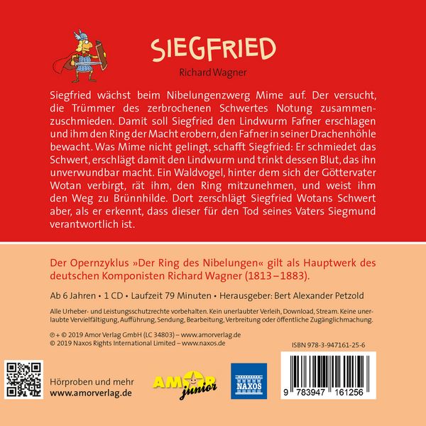 Produktbild: Siegfried, Der Ring des Nibelungen f&uuml;r kleine H&ouml;rer, Die ZEIT-Edition