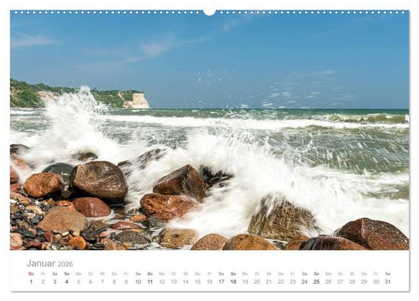 Produktbild: R&uuml;gen ein Sommertraum (hochwertiger Premium Wandkalender 2026 DIN A2 quer), Kunstdruck in Hochglanz