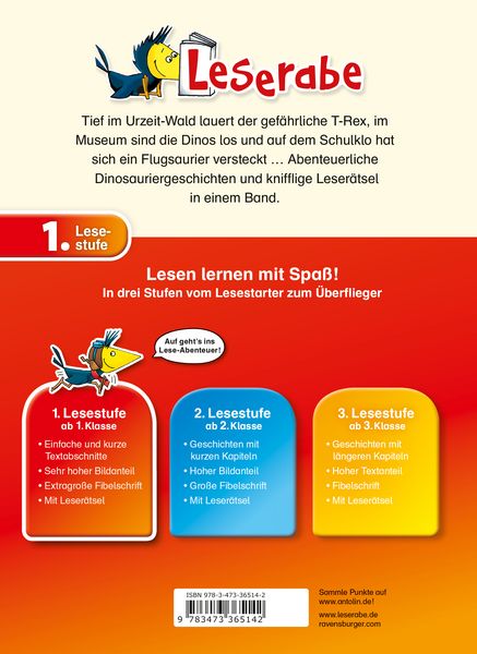 Produktbild: Leserabe Sonderausgaben - Dinoabenteuer f&uuml;r Erstleser