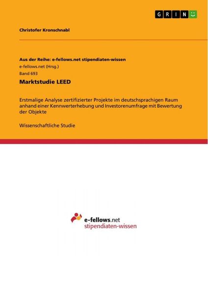 Marktstudie LEED, Taschenbuch von Christofer Kronschnabl, GRIN, 9783656412410
