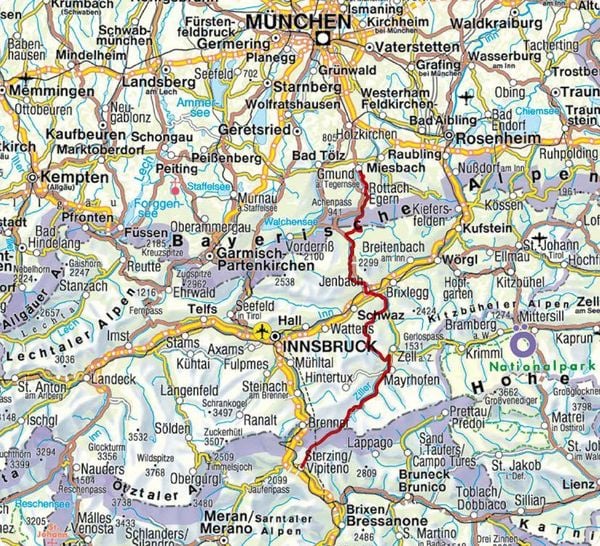 Produktbild: ROTHER Wanderf&uuml;hrer Alpen&uuml;berquerung Tegernsee &ndash; Sterzing