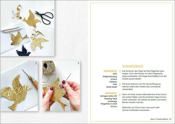 Produktbild: Glanzvolle Kunstwerke: Kreative Ideen mit Pr&auml;gefolie