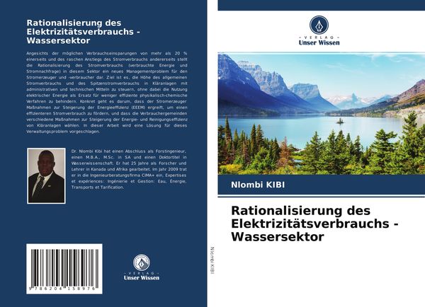 Rationalisierung des Elektrizitätsverbrauchs - Wassersektor, Taschenbuch von Nlombi Kibi, Verlag Unser Wissen, 9786204158976