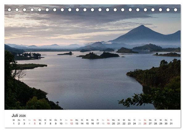 Produktbild: Uganda - die Perle Afrikas (Tischkalender 2026 DIN A5 quer), CALVENDO Monatskalender