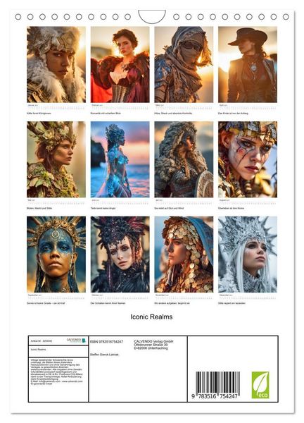 Produktbild: Iconic Realms (Wandkalender 2027 DIN A4 hoch), CALVENDO Monatskalender