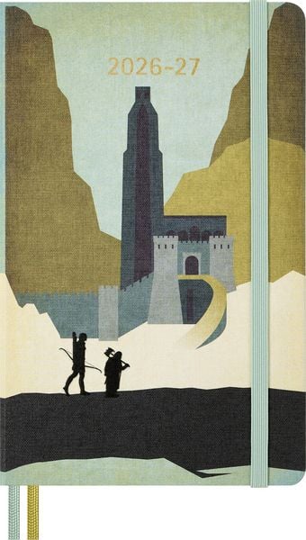 Produktbild: Moleskine 18 Monate Der Herr der Ringe Wochen-Notizkalender 2026/2027, L/A5, 1 Wo = 1 Seite, fester Einband