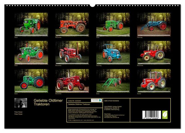 Produktbild: Geliebte Oldtimer Traktoren (hochwertiger Premium Wandkalender 2026 DIN A2 quer), Kunstdruck in Hochglanz