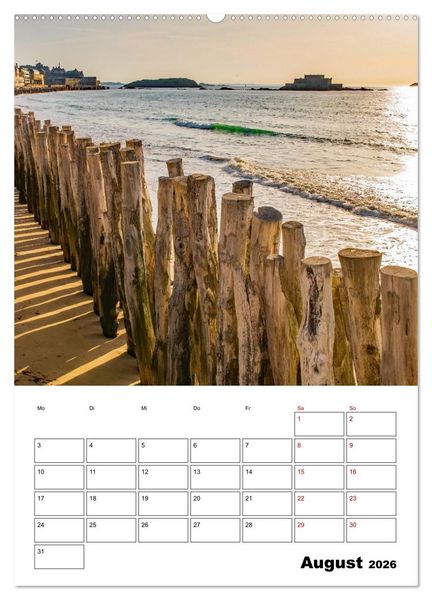 Produktbild: Saint Malo - Reiseplaner (Wandkalender 2026 DIN A2 hoch), CALVENDO Monatskalender