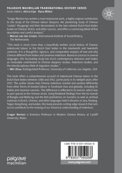 Produktbild: Chinese Indentured Labour in the Dutch East Indies, 1880&ndash;1942