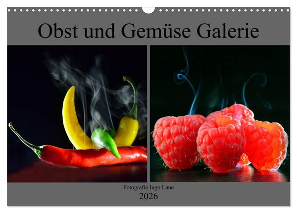 Obst und Gemüse Galerie (Wandkalender 2026 DIN A3 quer), CALVENDO Monatskalender