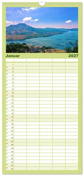 Produktbild: Familienplaner 2027 - Bali - Insel der G&ouml;tter mit 5 Spalten (Wandkalender, 21 x 45 cm) CALVENDO