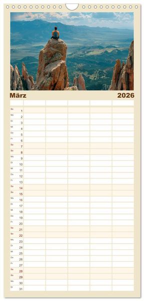 Produktbild: Familienplaner 2026 - Vertikale Freiheit mit 5 Spalten (Wandkalender, 21 x 45 cm) CALVENDO