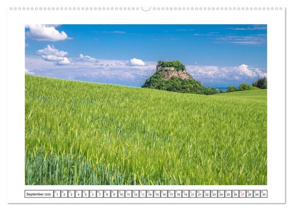 Produktbild: Hegau&acute;s Vulkanlandschaft (hochwertiger Premium Wandkalender 2026 DIN A2 quer), Kunstdruck in Hochglanz