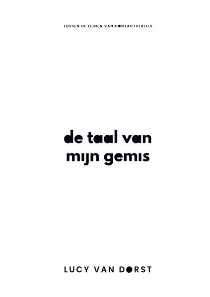 Produktbild: De taal van mijn gemis